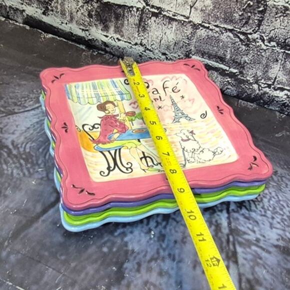 Set of 4  Vintage Plates Certified International Jennifer Brinley Collection - Picture 8 of 9